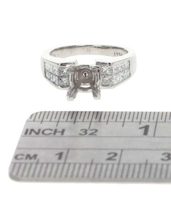 Princess Diamond Semi Mount Ring - Image 3