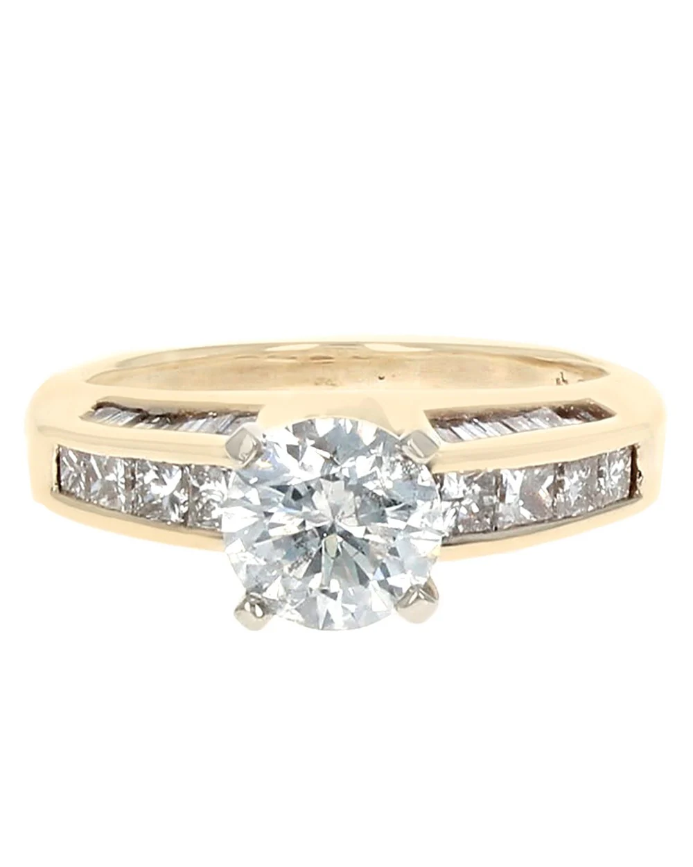 RBC, Princess and Baguette Diamond Engagement Ring - Image 2