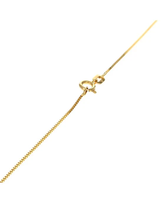 Red Burmese Ruby Cross Necklace in Yellow Gold - Image 2