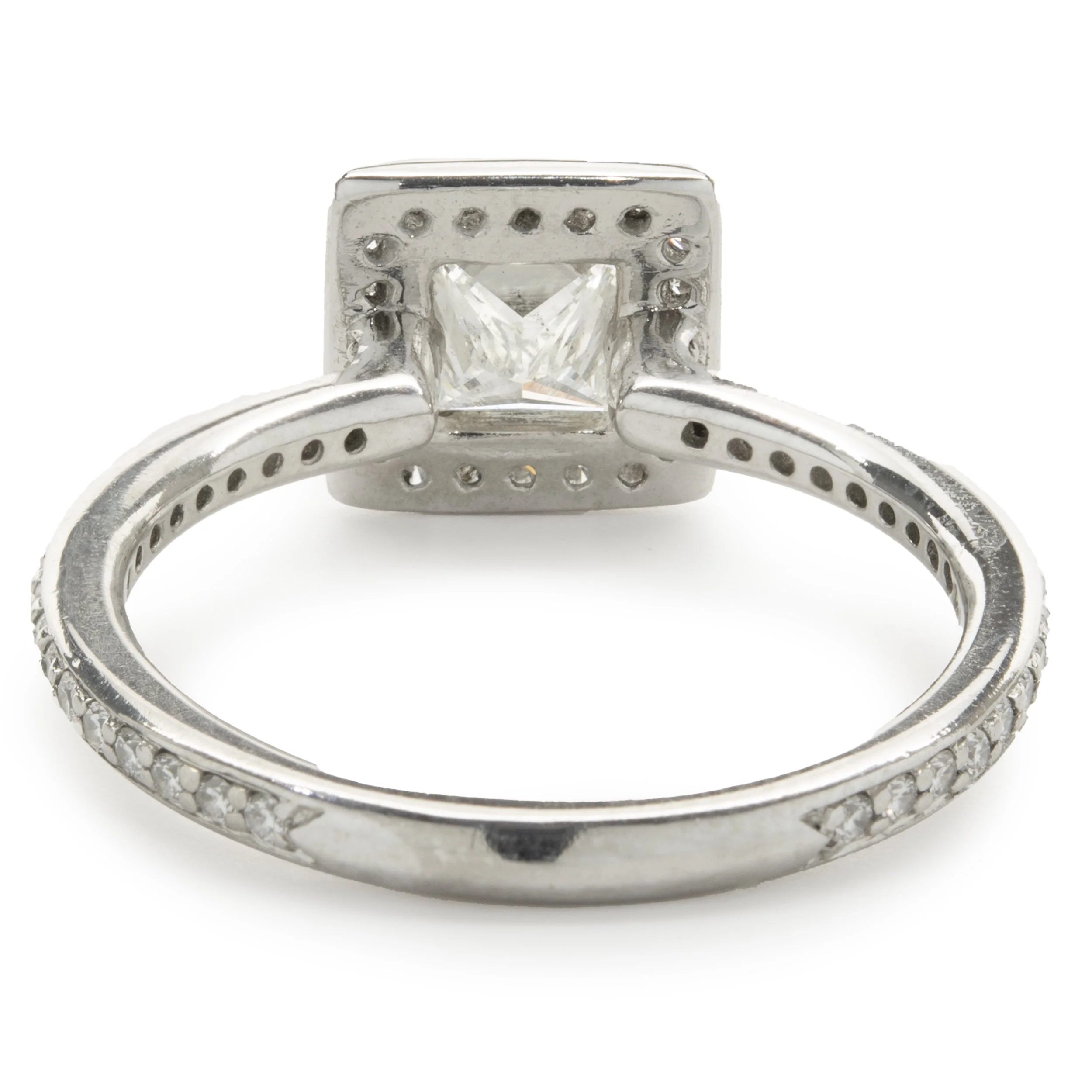 Ritani Platinum Princess Cut Diamond Engagement Ring - Image 3