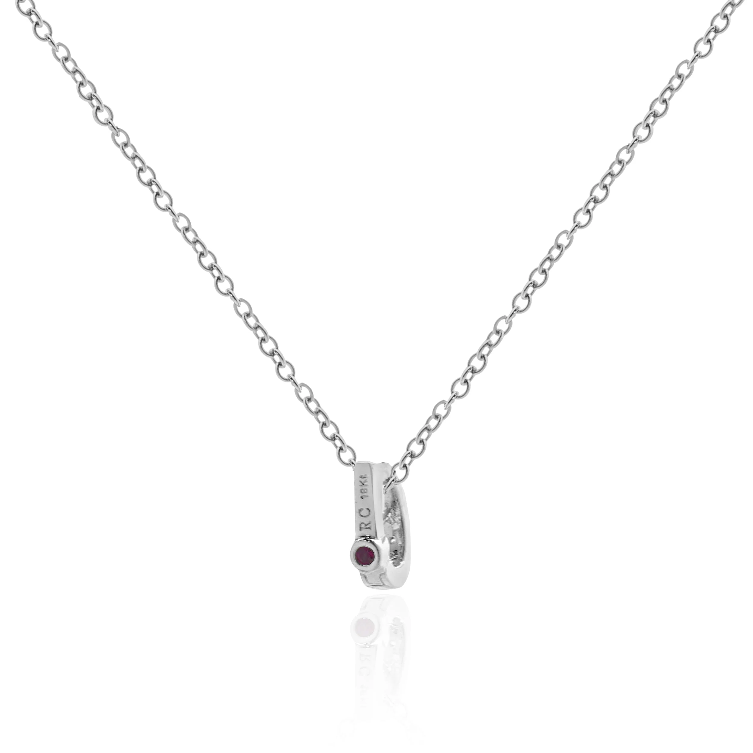 Roberto Coin 18 Karat White Gold Diamond Enhancer Necklace - Image 3
