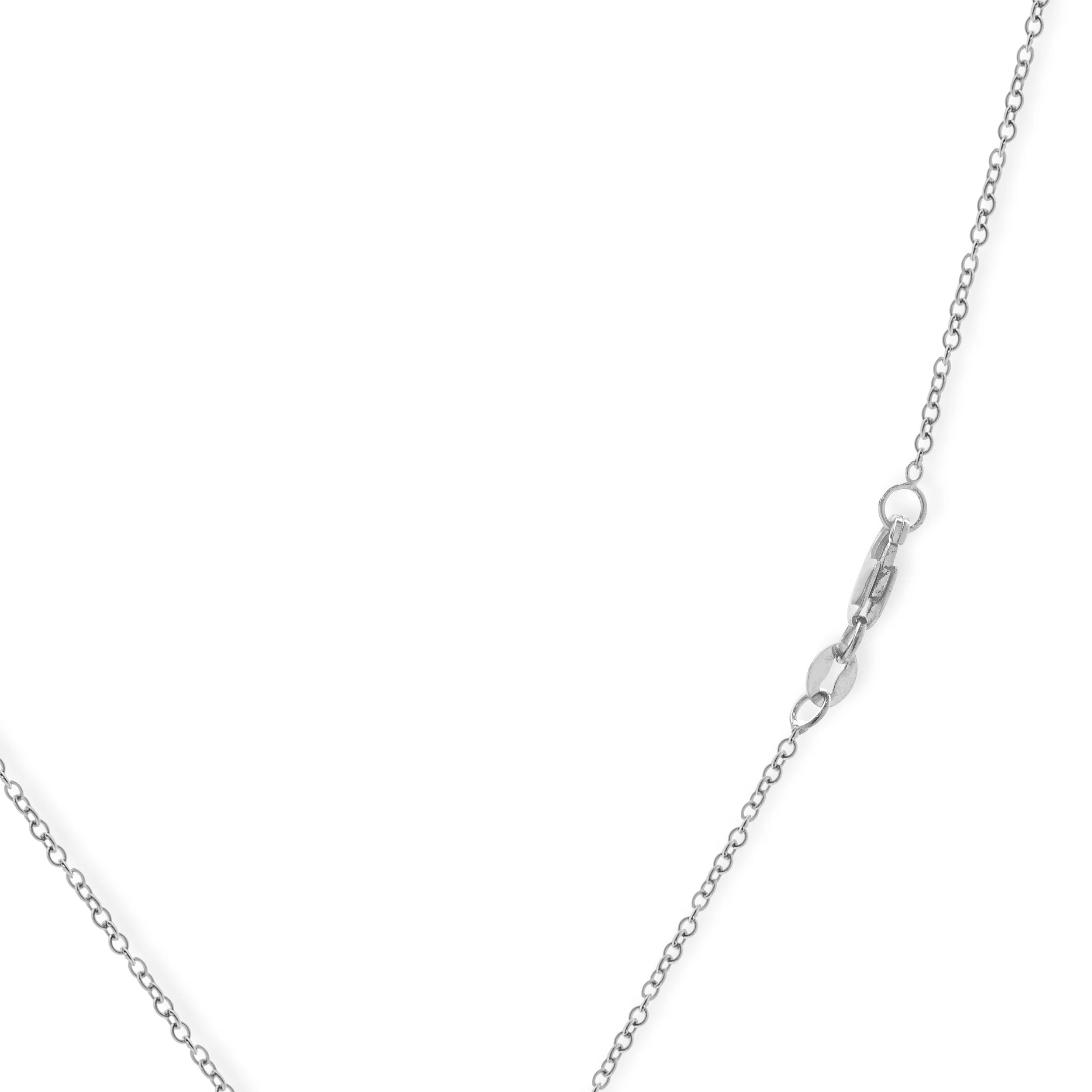 Roberto Coin 18 Karat White Gold Diamond Enhancer Necklace - Image 4