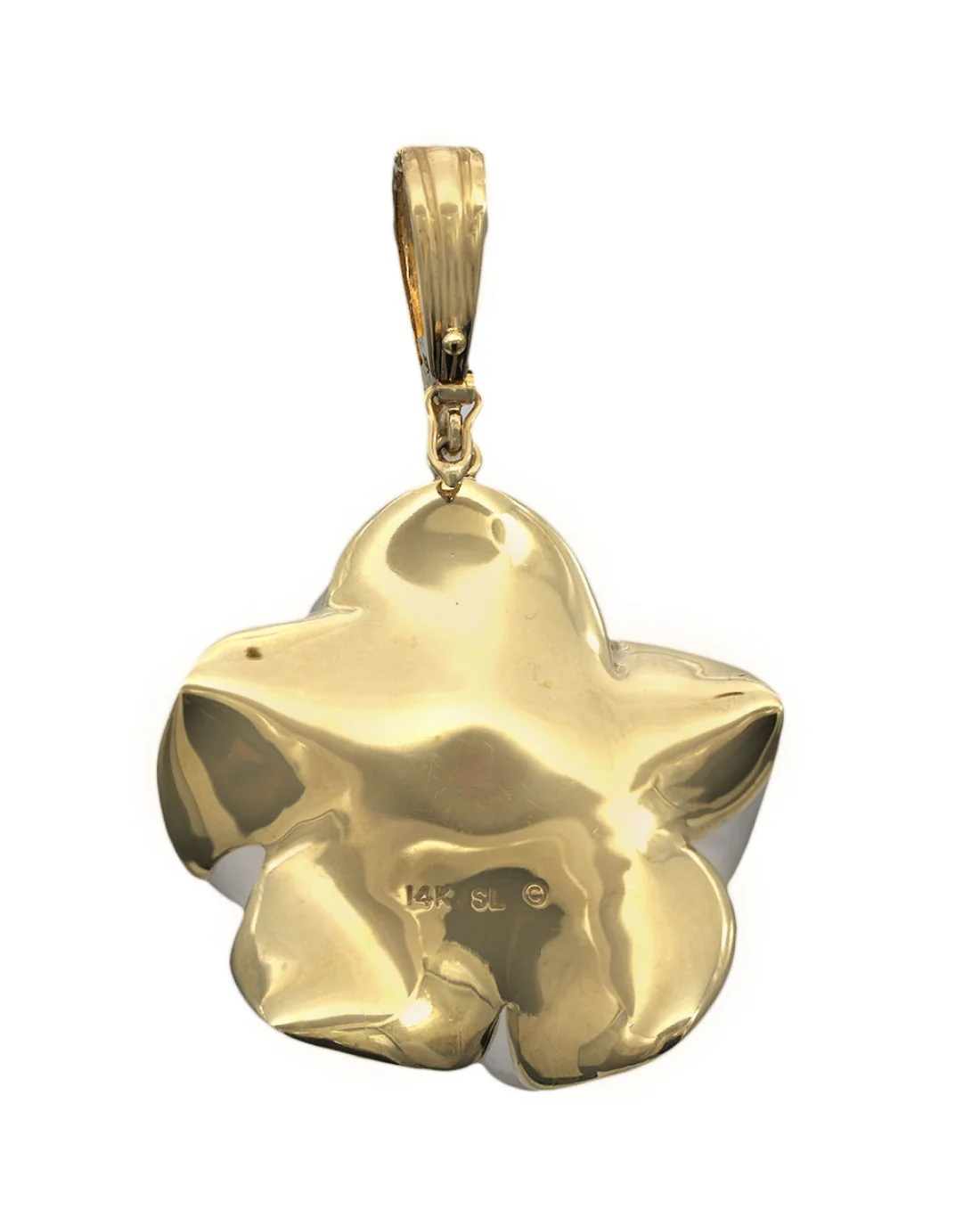 Rock Crystal Quartz, Tahitian Pearl and Diamond Enhancer Pendant - Image 2