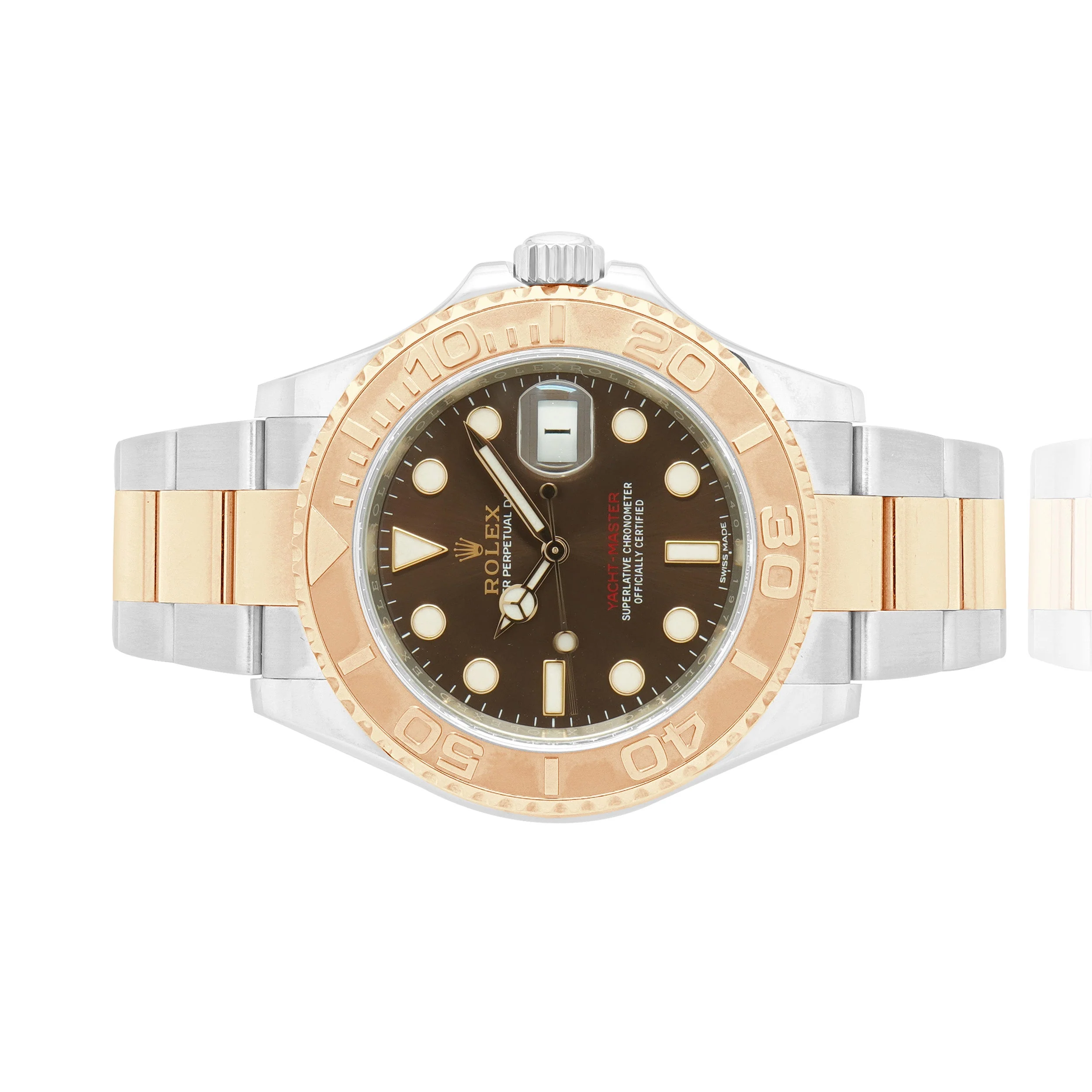 Rolex 18 Karat Rose Gold & Stainless Steel Yachtmaster 40mm - Image 2