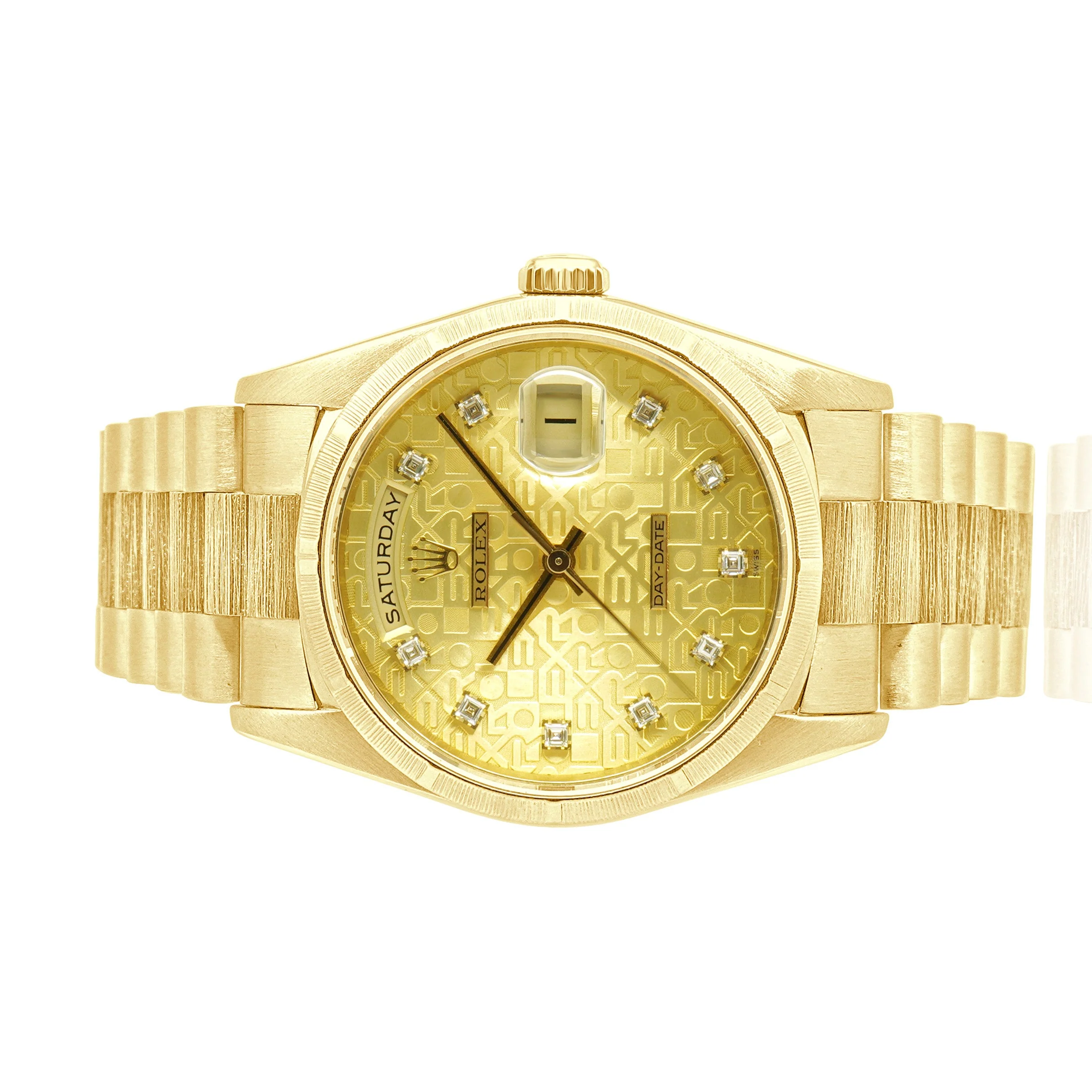 Rolex 18 Karat Yellow President Day-Date 36mm Champagne Diamond Jubilee Dial - Image 2