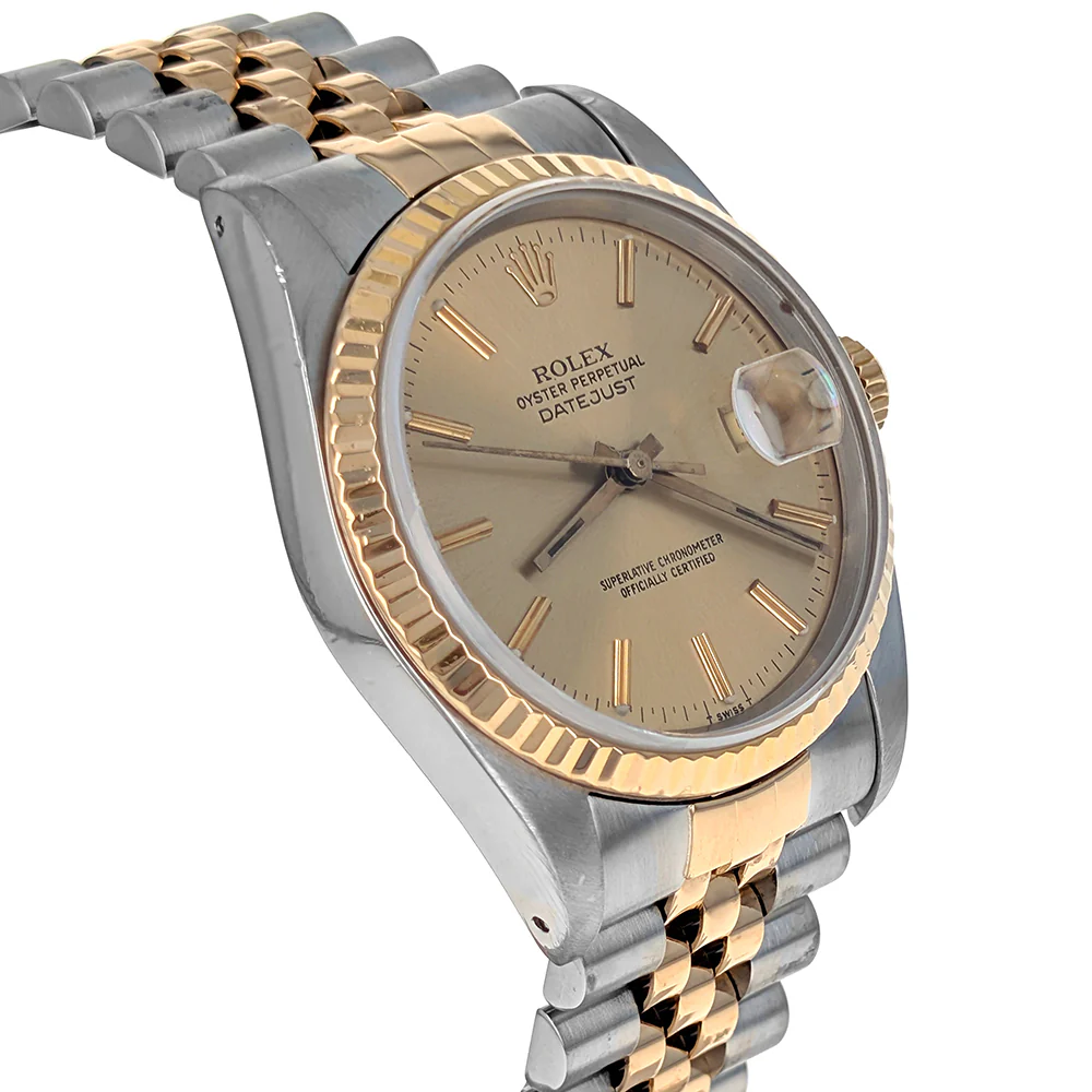 Rolex Datejust 36mm Stainless Steel Yellow Gold 16233 - Image 2