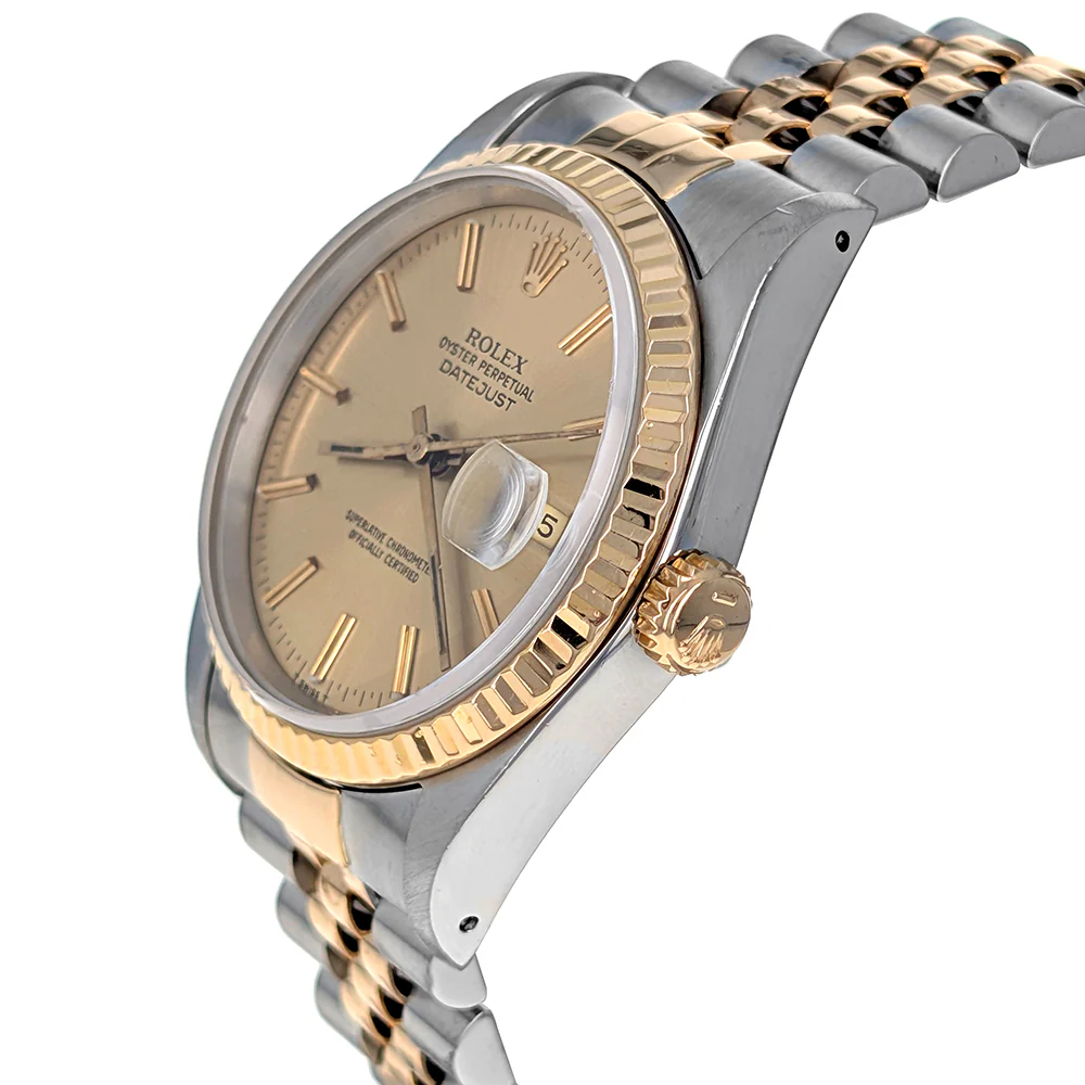 Rolex Datejust 36mm Stainless Steel Yellow Gold 16233 - Image 3