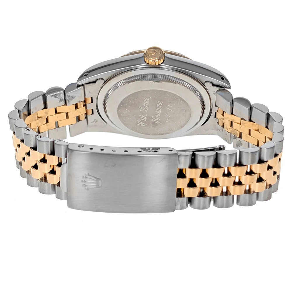 Rolex Datejust 36mm Stainless Steel Yellow Gold 16233 - Image 4