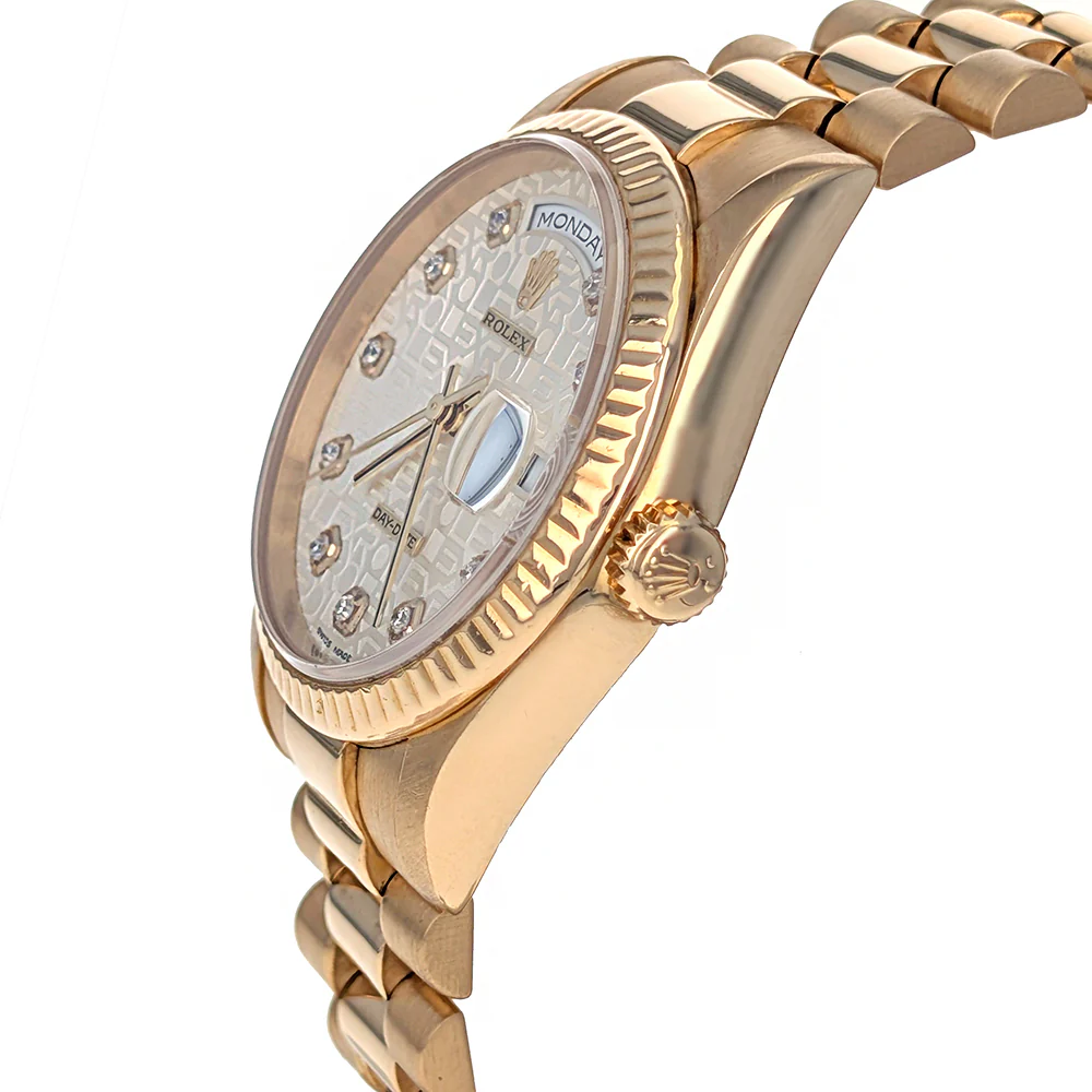 Rolex Day-Date 36 Yellow Gold President Diamonds 118238 - Image 3