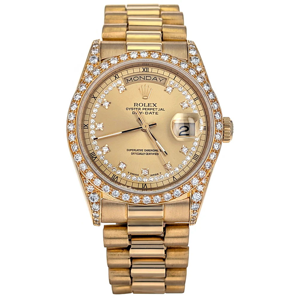 Rolex Day-Date 36 Yellow Gold President Diamonds 18388