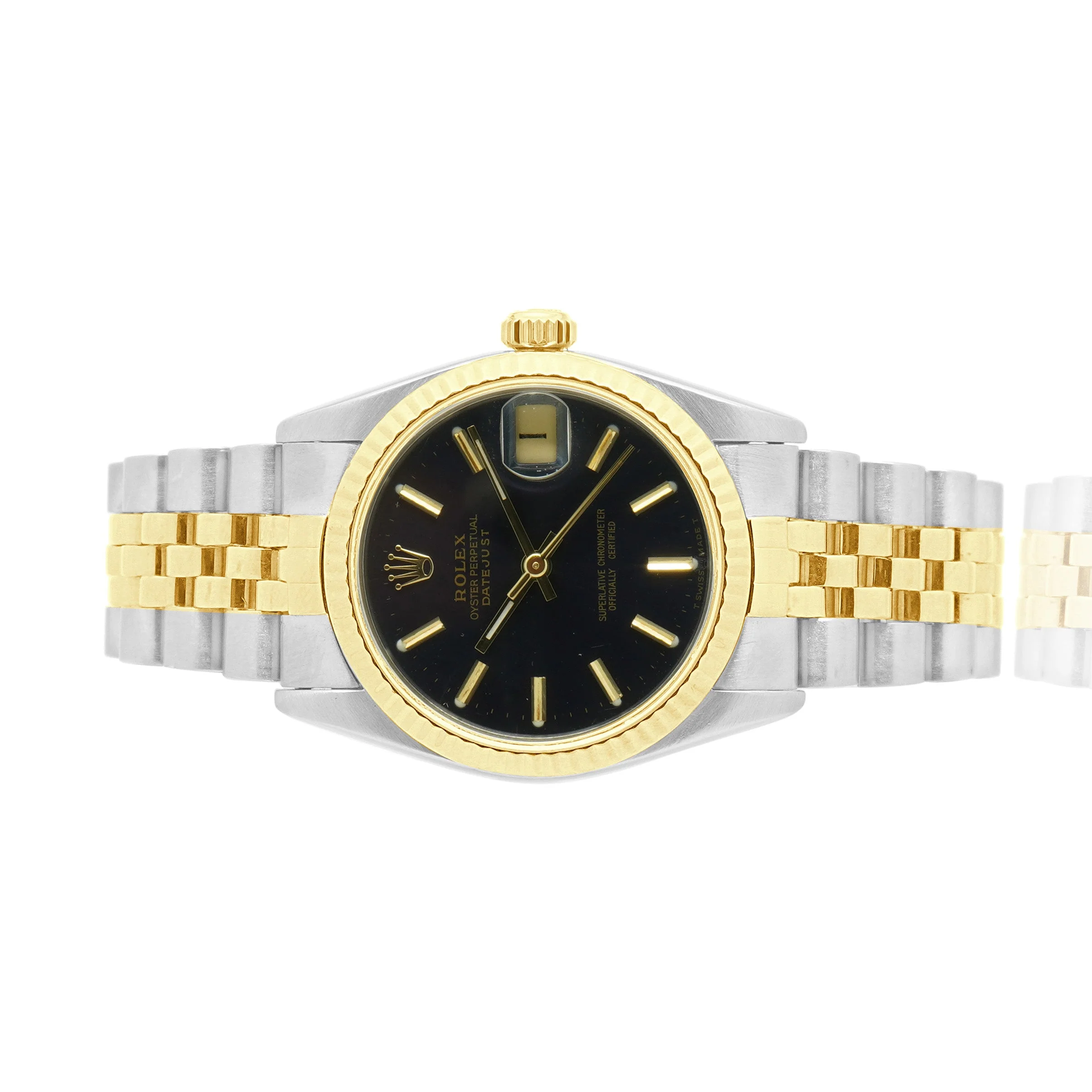 Rolex Mid-Size Datejust Two-Tone 18k Yellow Gold Watch 31MM - Image 2