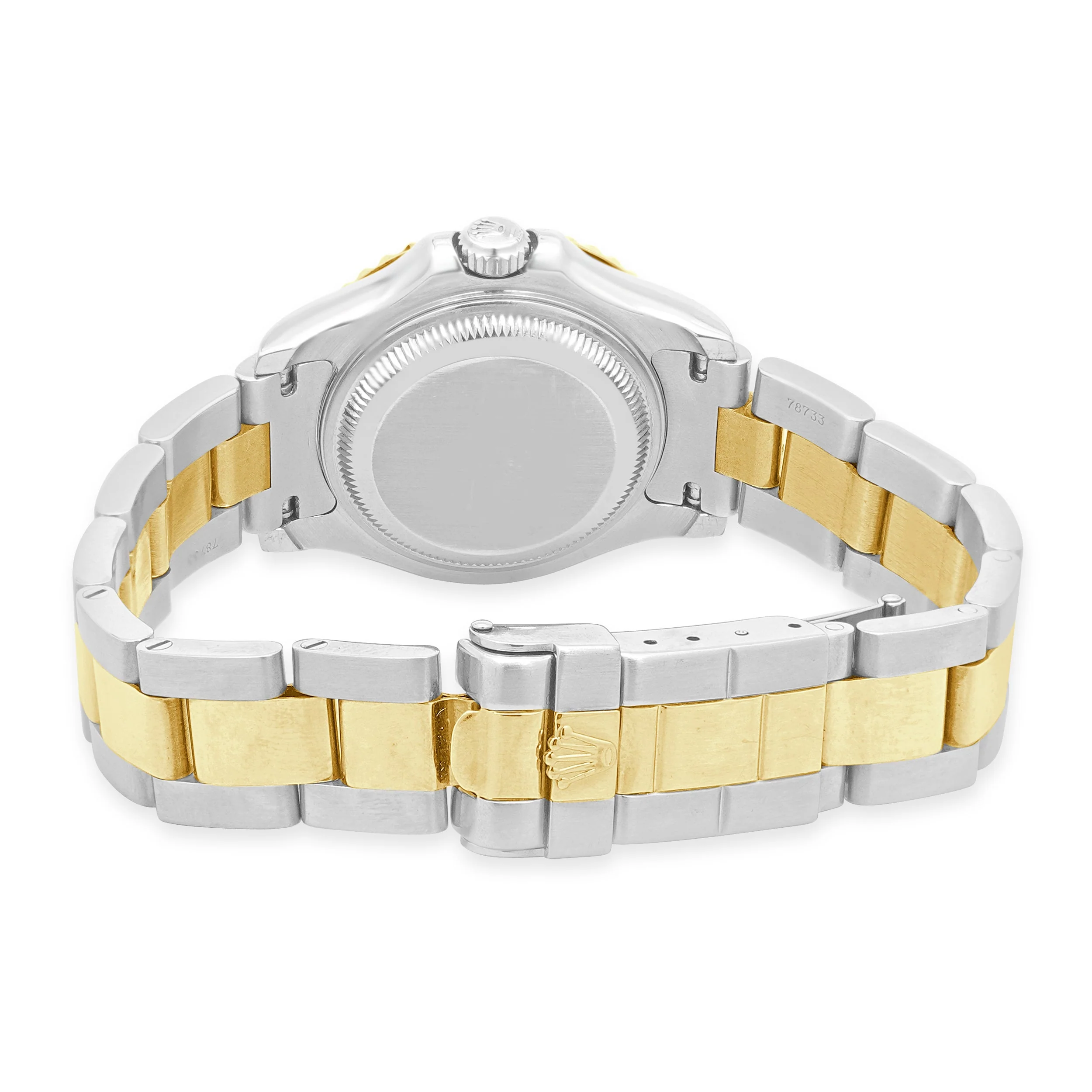 Rolex Stainless Steel and 18 Karat Yellow Gold Ladies Yachtmaster 29mm White Dial - Image 3