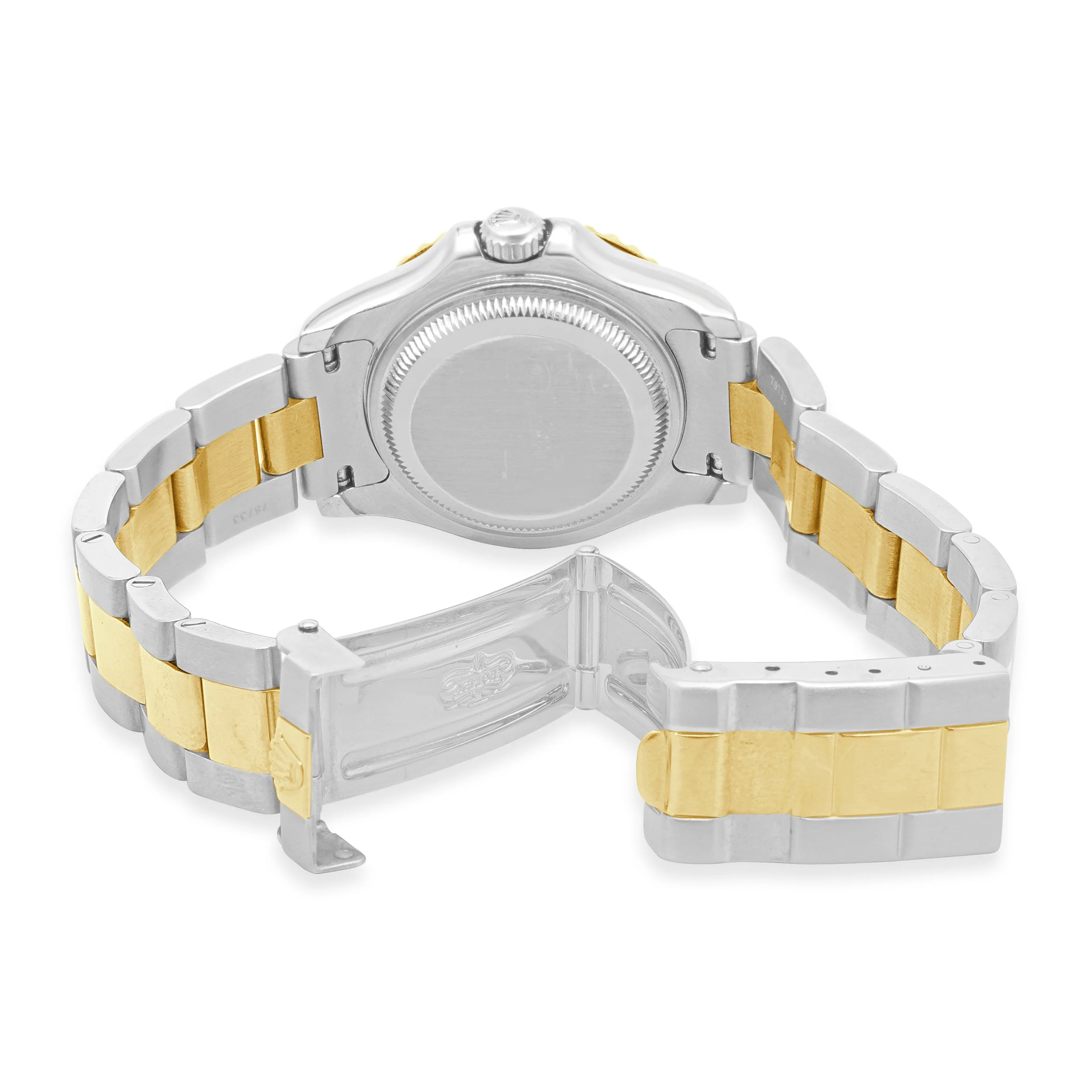 Rolex Stainless Steel and 18 Karat Yellow Gold Ladies Yachtmaster 29mm White Dial - Image 4