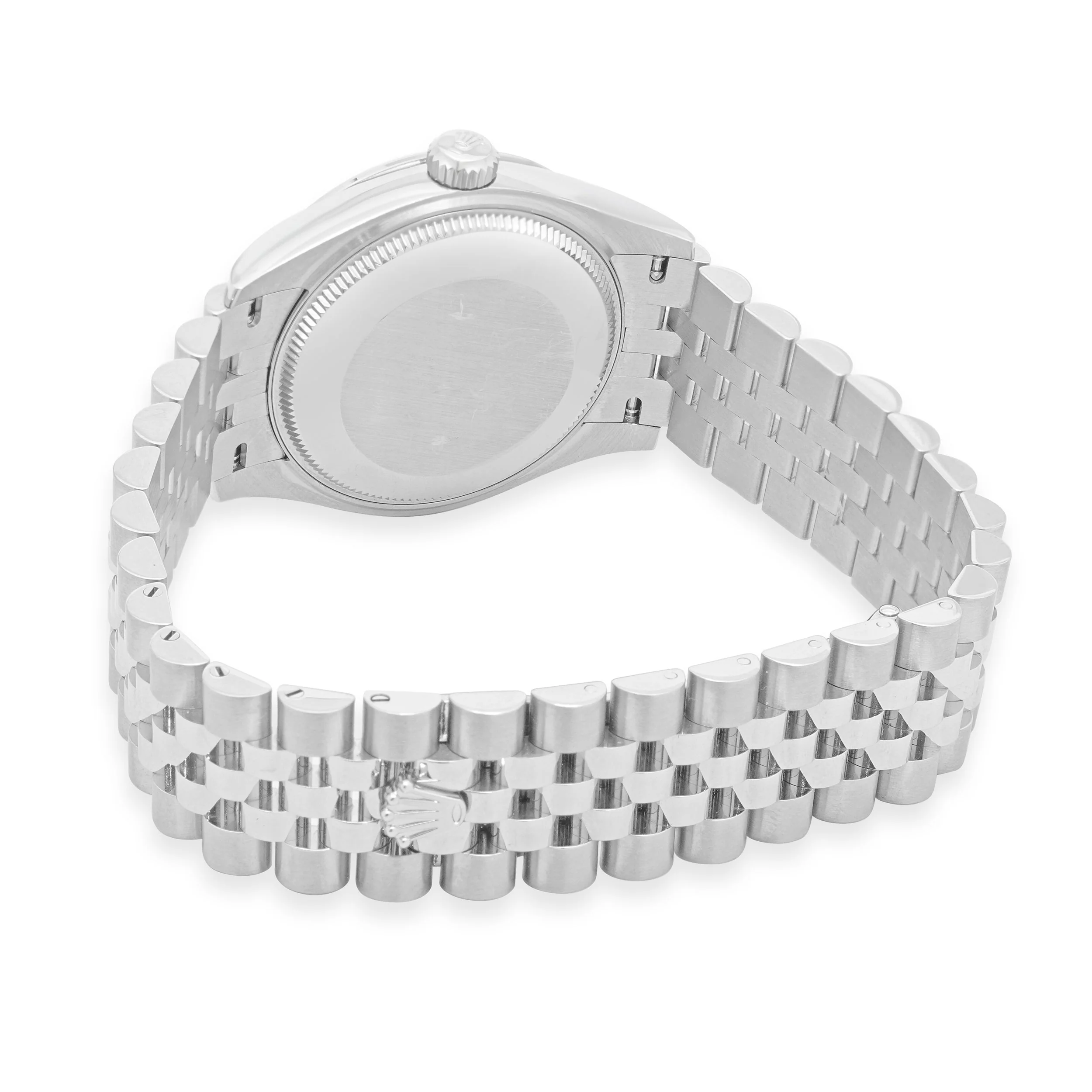 Rolex Stainless Steel Datejust 31mm Blue Floral Diamond Dial - Image 3