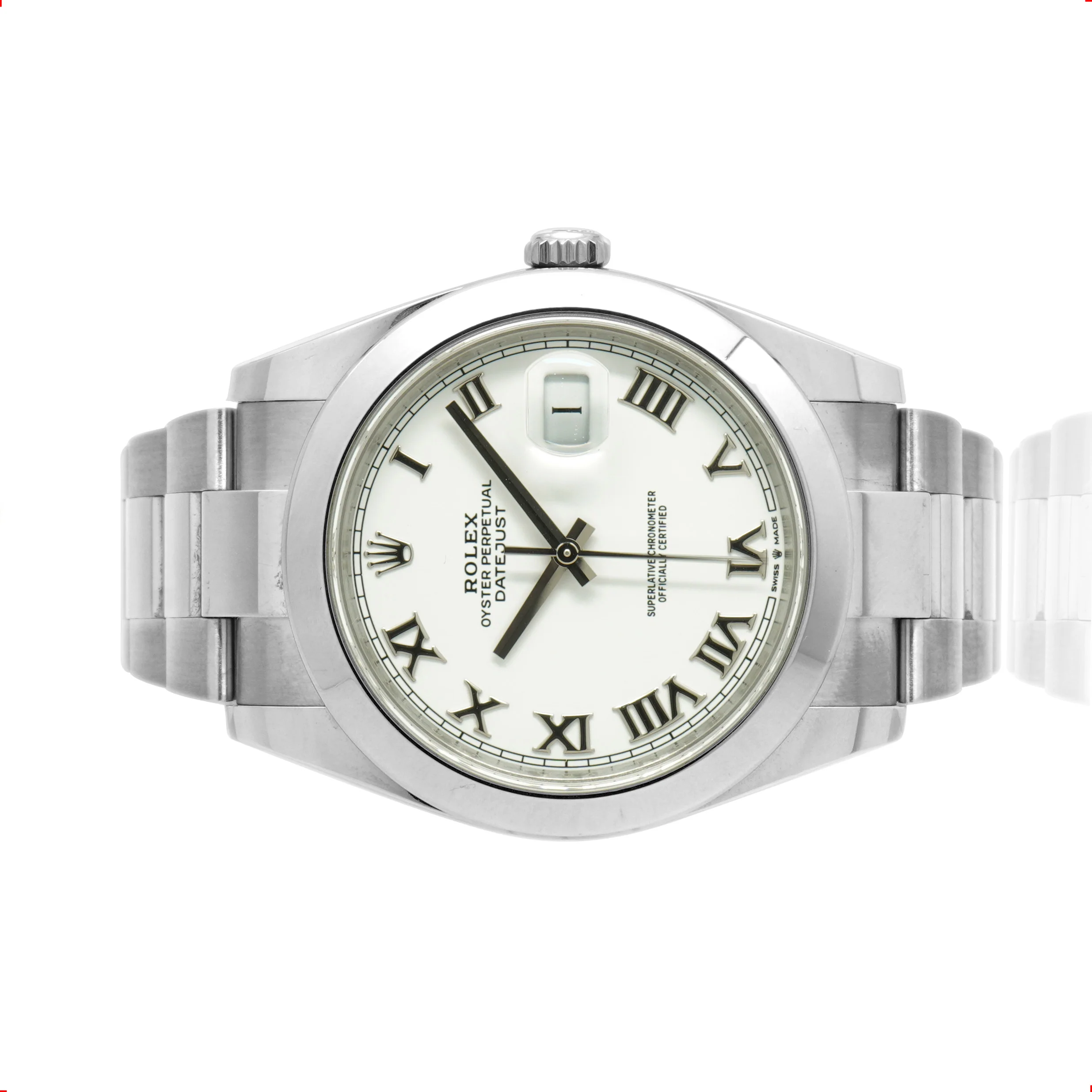 Rolex Stainless Steel Datejust 41mm Smooth White Roman 2023 - Image 2