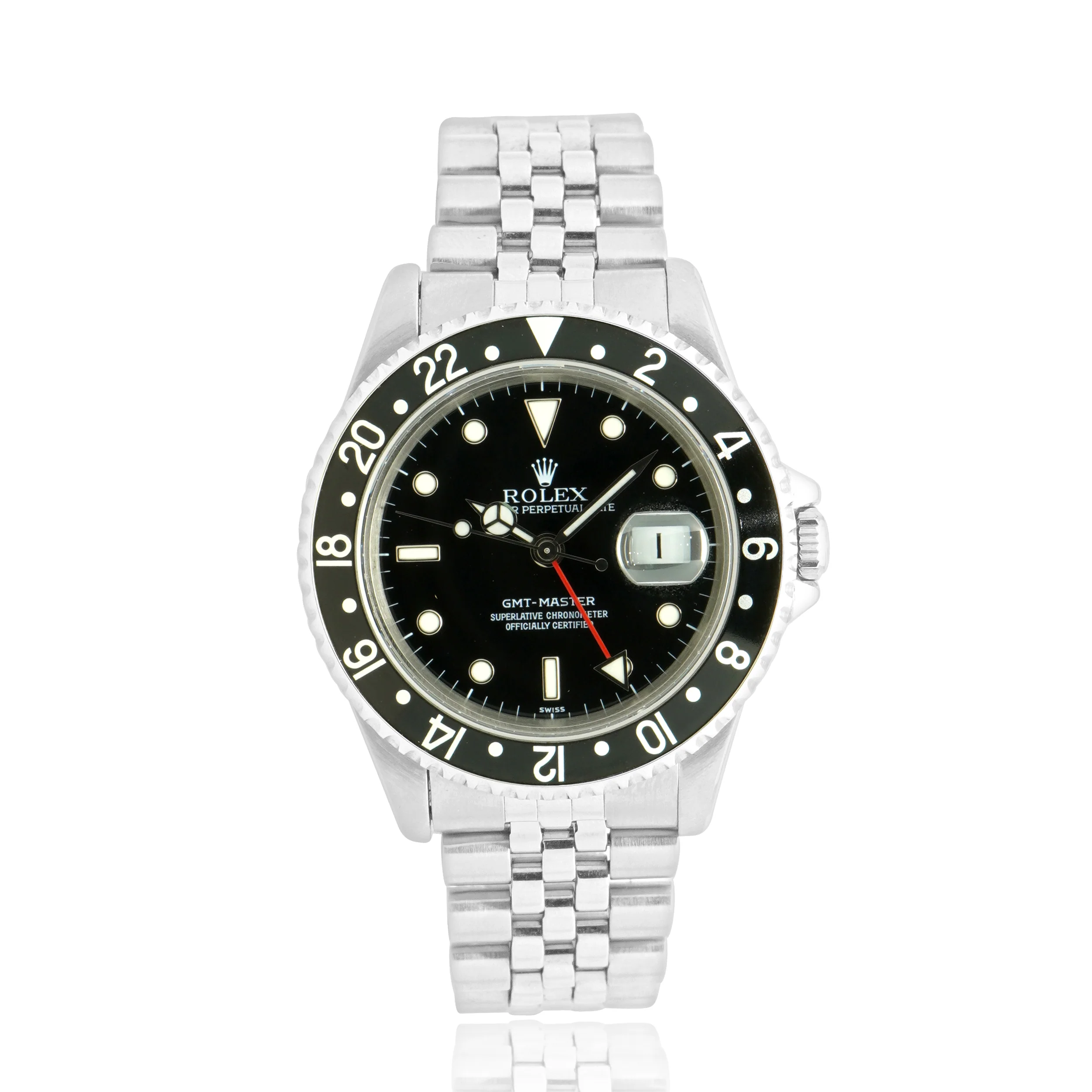 Rolex Stainless Steel GMT-Master 40mm Black/Black