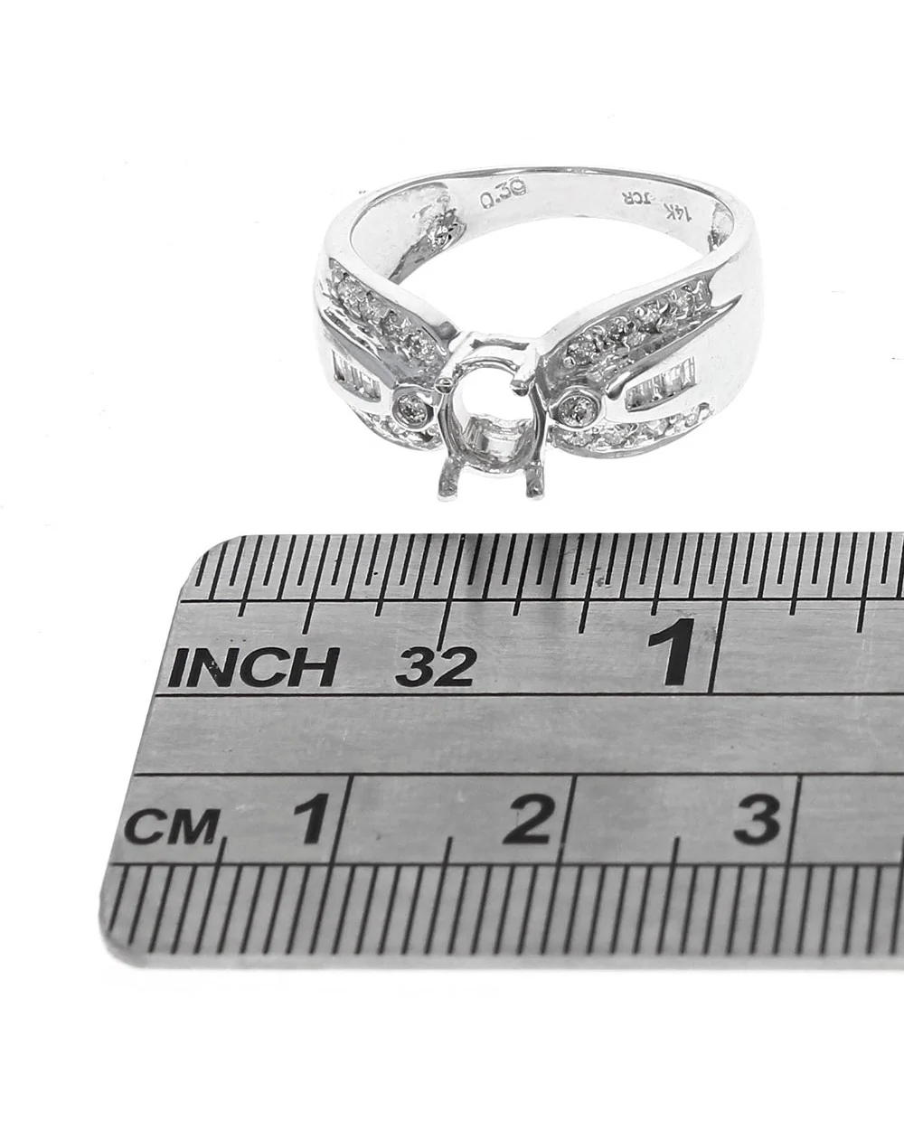 Round and Baguette Diamond Semi Mounting - Image 3