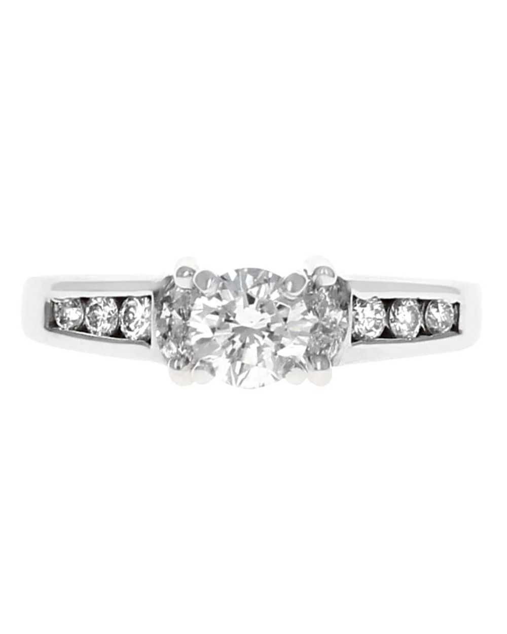 Round and Marquise Diamond Engagement Ring - Image 2