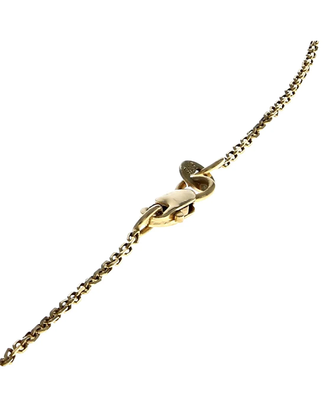 Round Brilliant Cut Diamond Drop on Cable Chain Necklace - Image 2