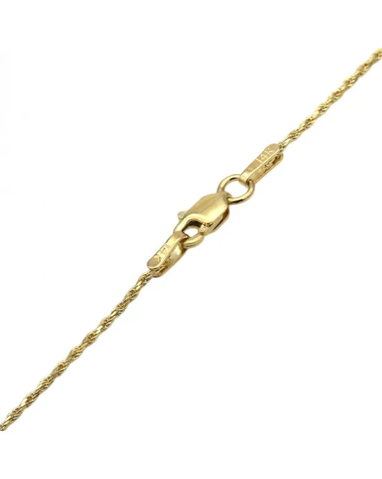 Round Brilliant Cut Diamond Solitaire Necklace in 14K2T - Image 2