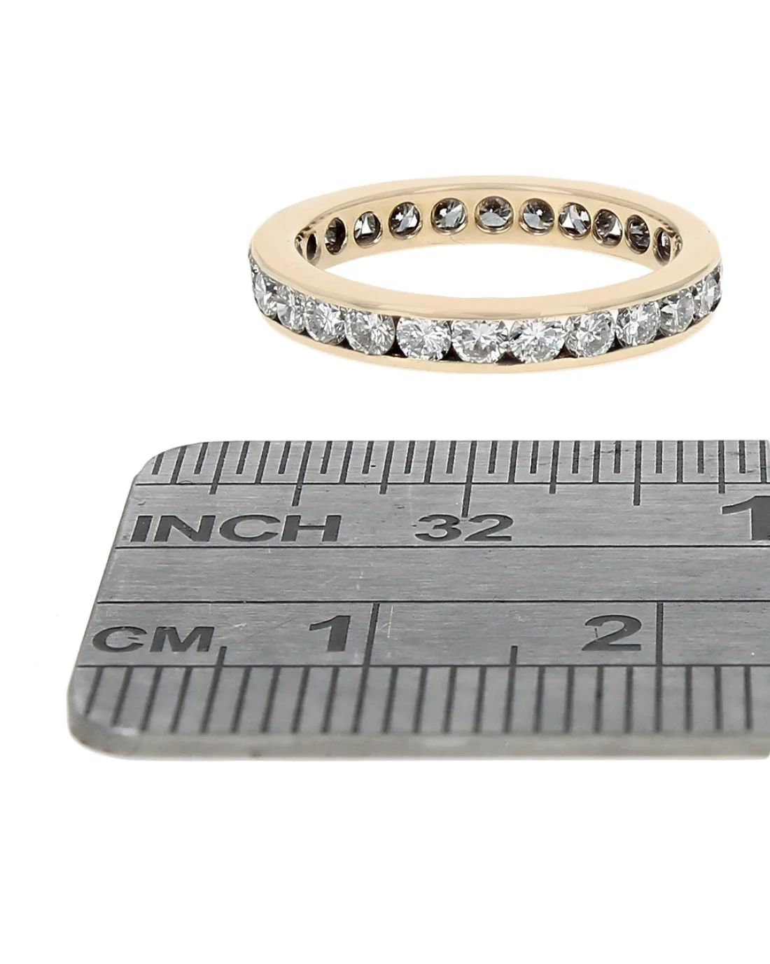 Round Diamond Eternity Band in Yellow Gold - Image 3