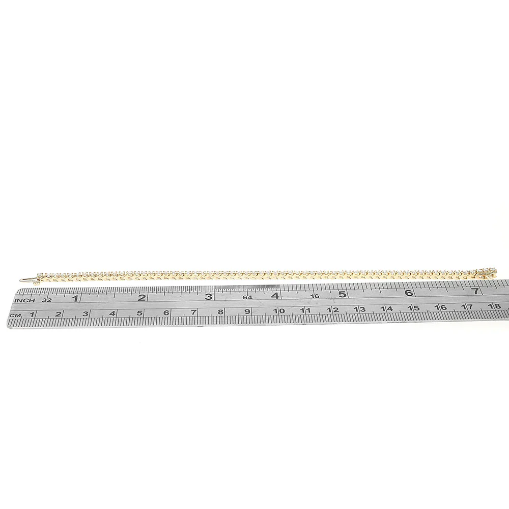 Round Diamond Inline Bracelet - Image 3