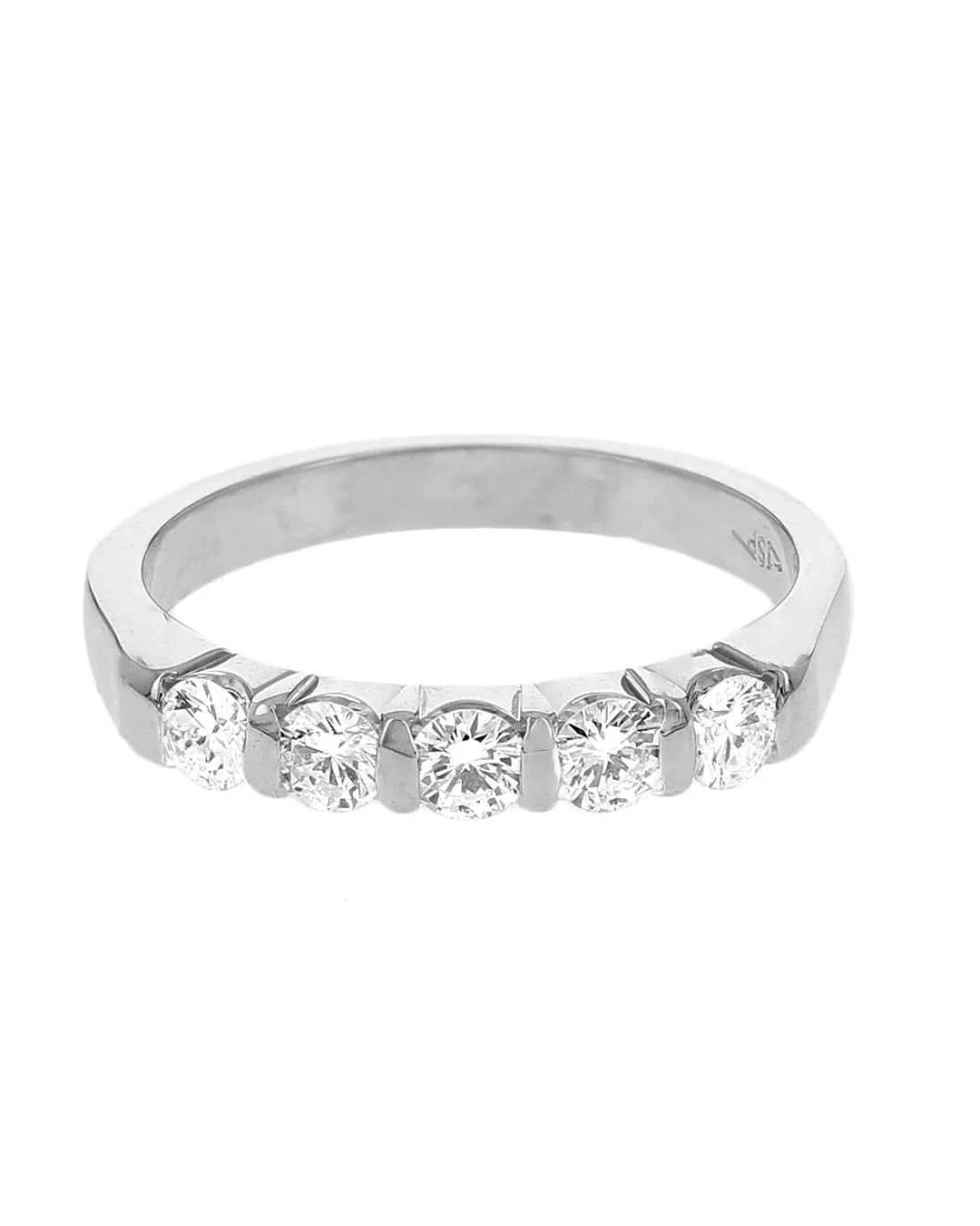 Round Diamond Ring in White Gold - Image 2