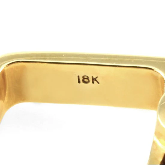 18K Yellow Gold Rubellite and Diamonds Ring - Image 8
