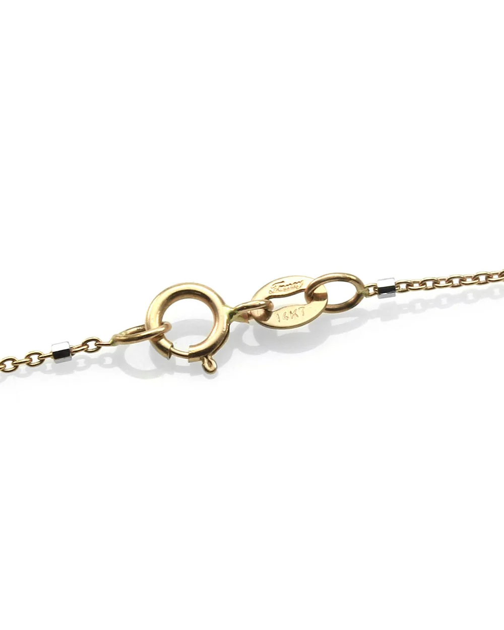 Rubellite Tourmaline and Pave Diamond Pendant Enhancer in Gold - Image 4