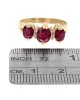 Ruby and Diamond Accent Ring in Yellow Gold - Image 3