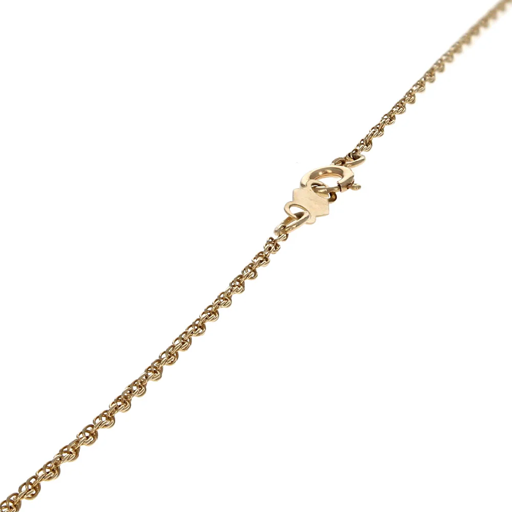 Ruby and Diamond Drop Necklace in Yellow Gold - Image 2