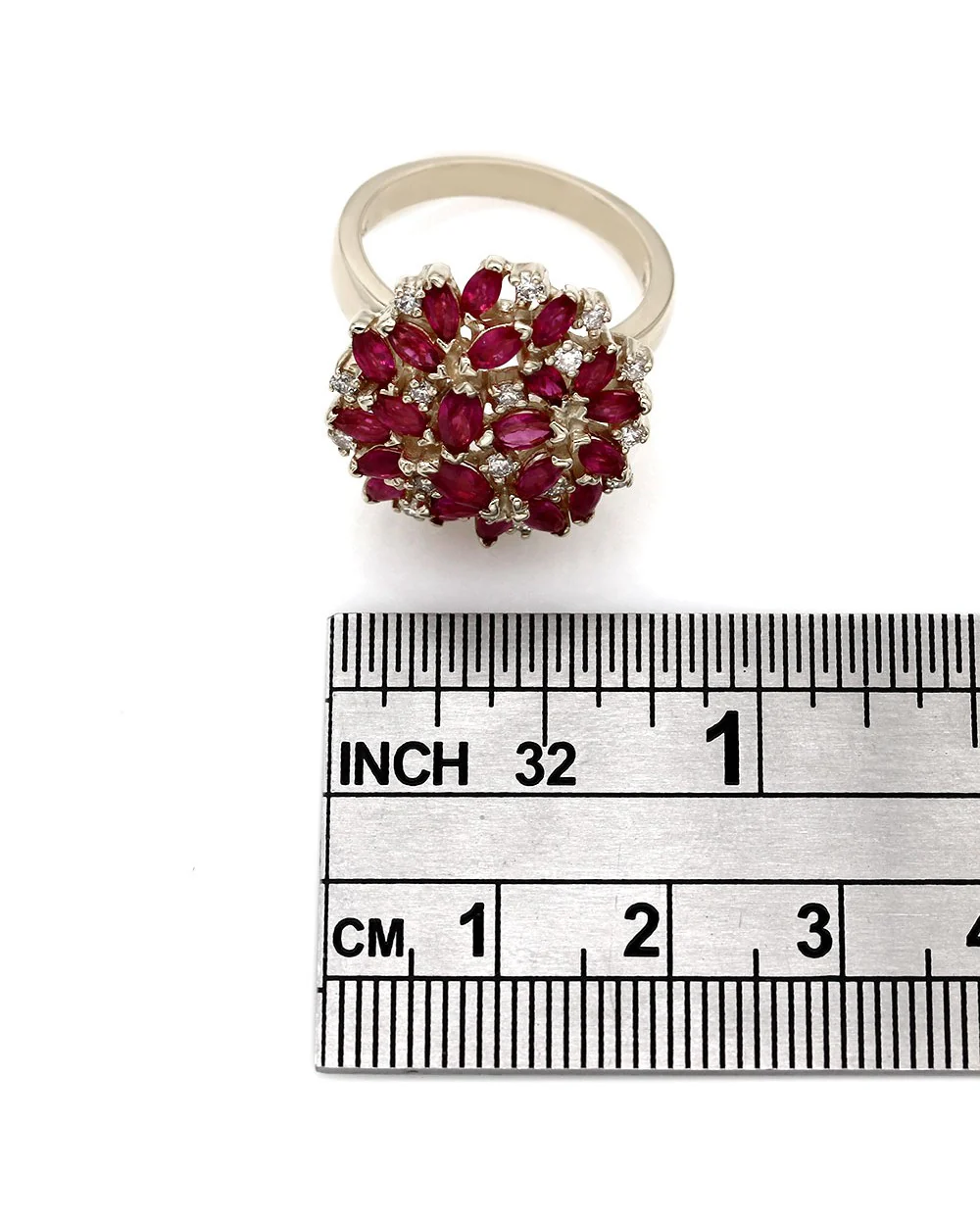 Ruby and Diamond Ring in Gold - Image 3