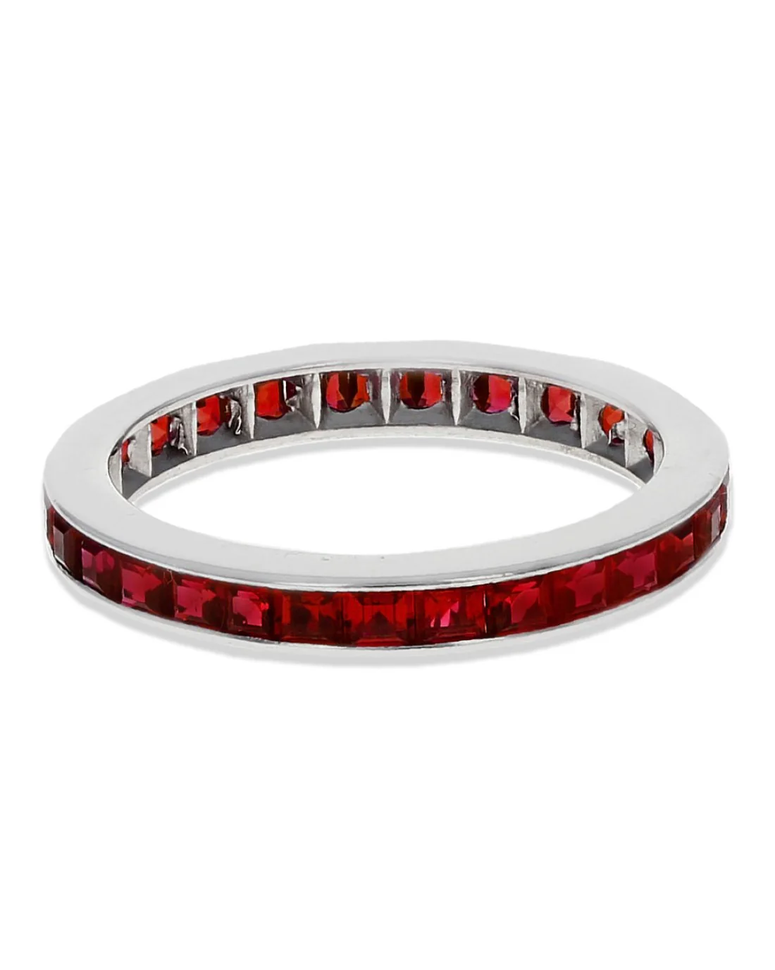 Ruby Eternity Band in White Gold - Image 2