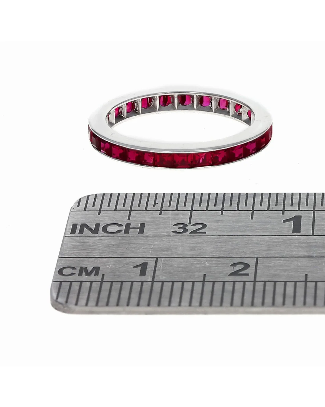 Ruby Eternity Band in White Gold - Image 3