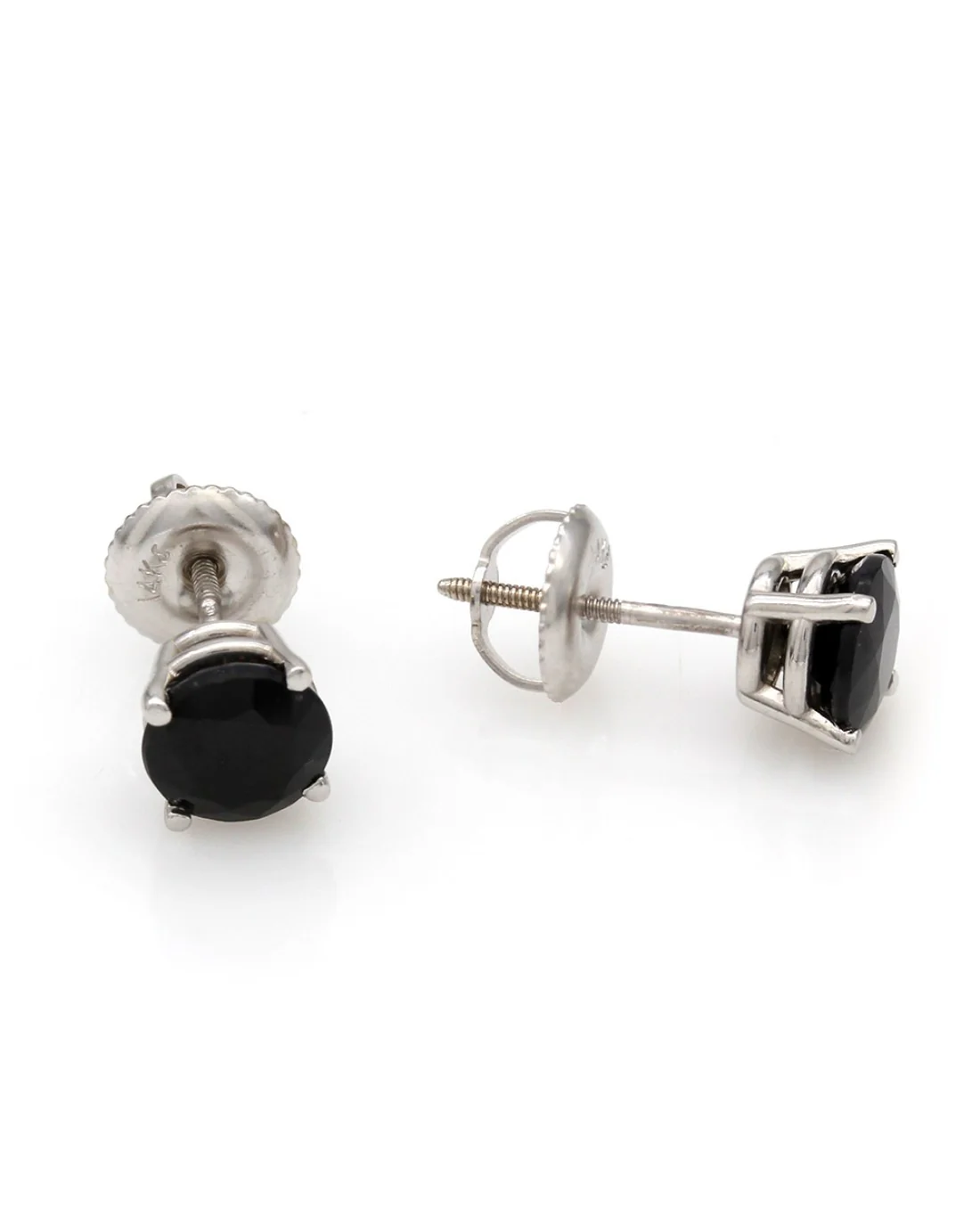 Sapphire Screwback Stud Earrings - Image 2