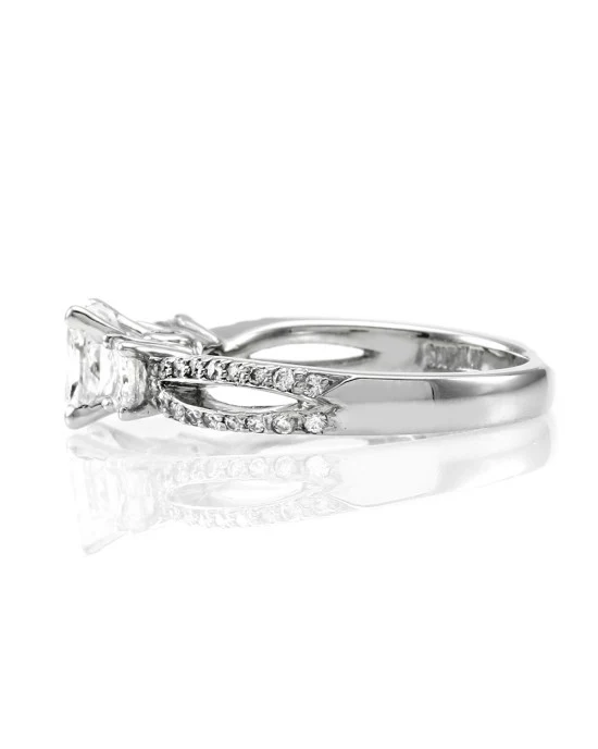 Scott Kay 1.02ct VS2, F GIA Radiant Certified Diamond Engagement Ring Platinum - Image 4