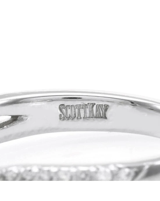 Scott Kay 1.02ct VS2, F GIA Radiant Certified Diamond Engagement Ring Platinum - Image 7