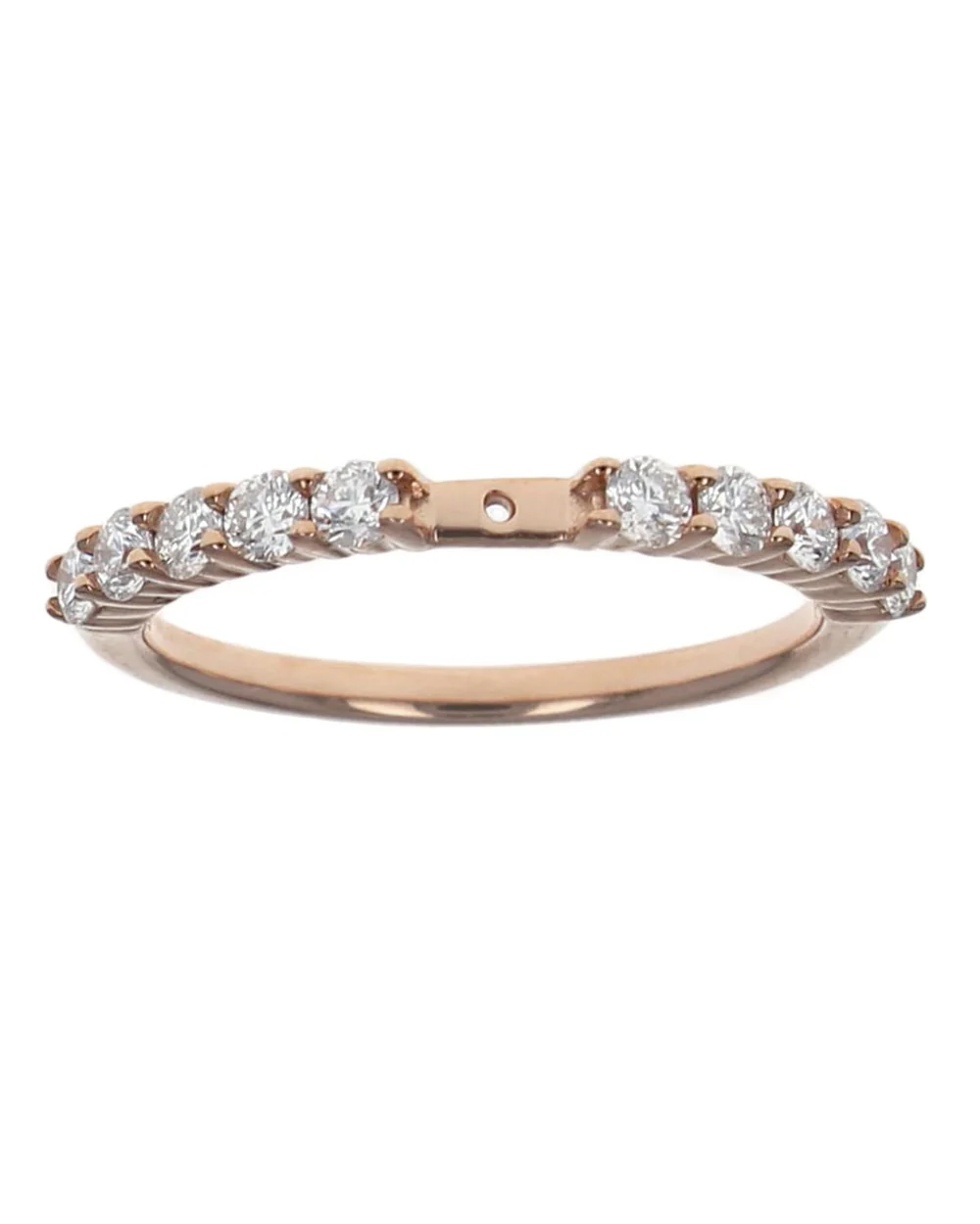 Shared Prong Diamond Semi Mount Ring - Image 2