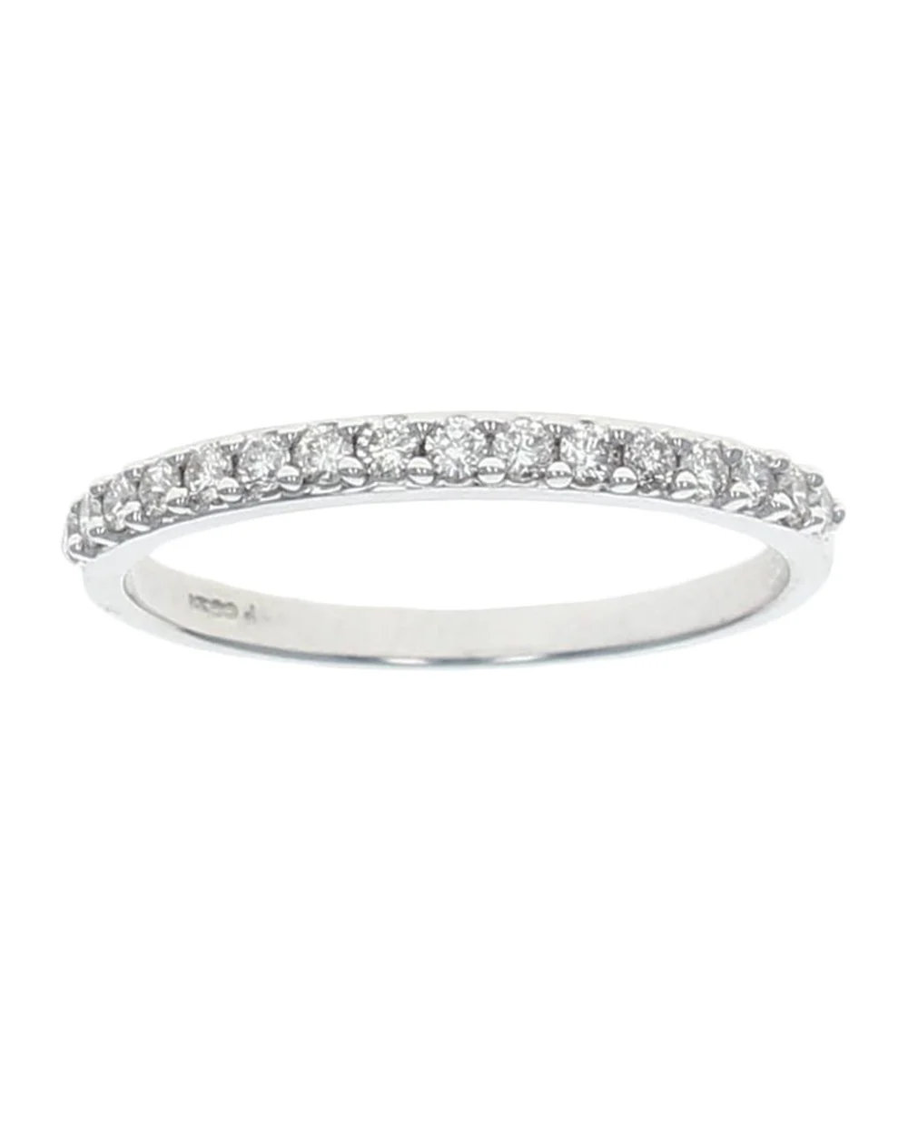 Shared Prong Thin Diamond Band - Image 2