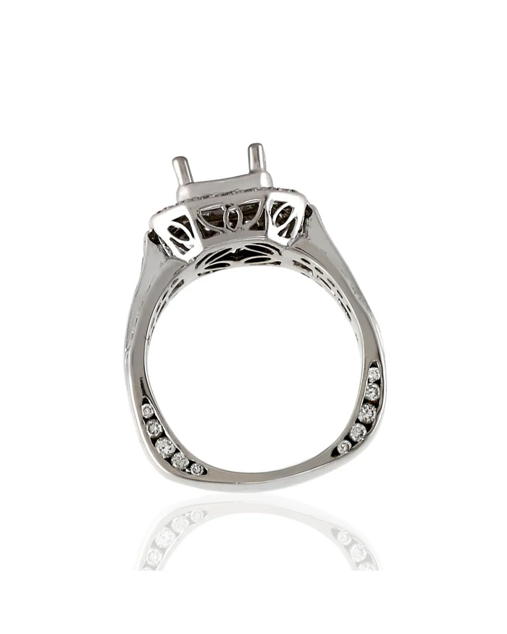 Simon G. Diamond Engagement Ring Mounting in Gold - Image 4