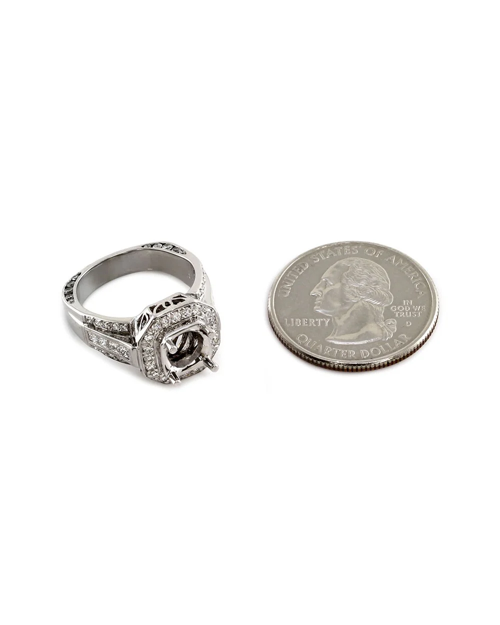 Simon G. Diamond Engagement Ring Mounting in Gold - Image 5