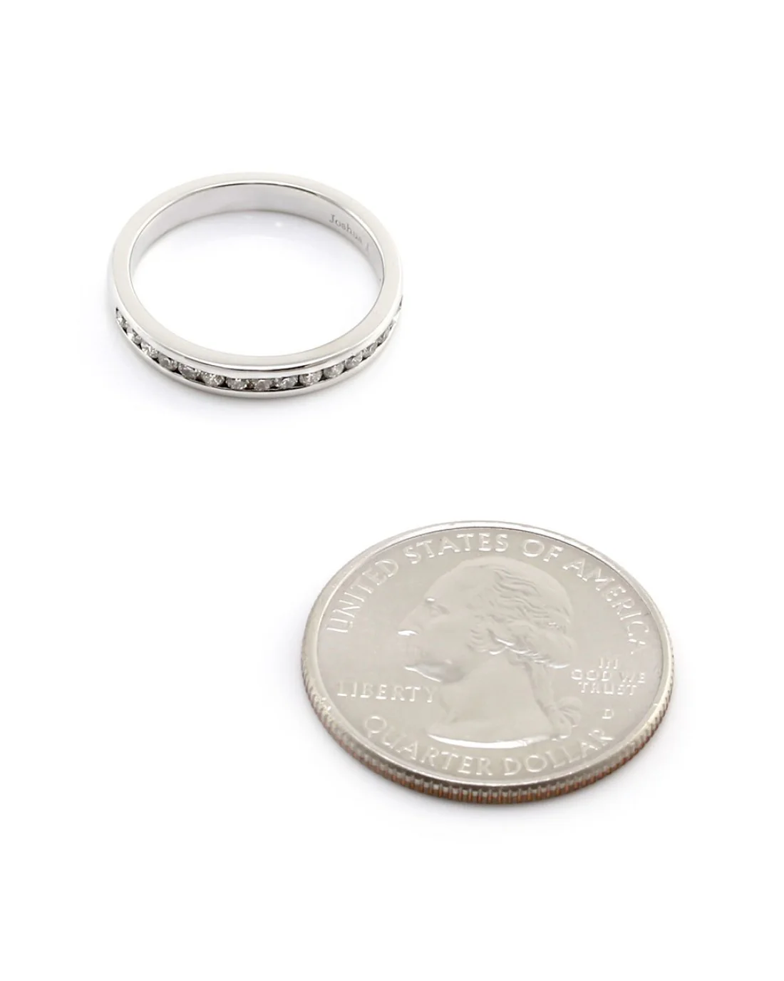 Single Row Channel Set Diamond Band - Image 3