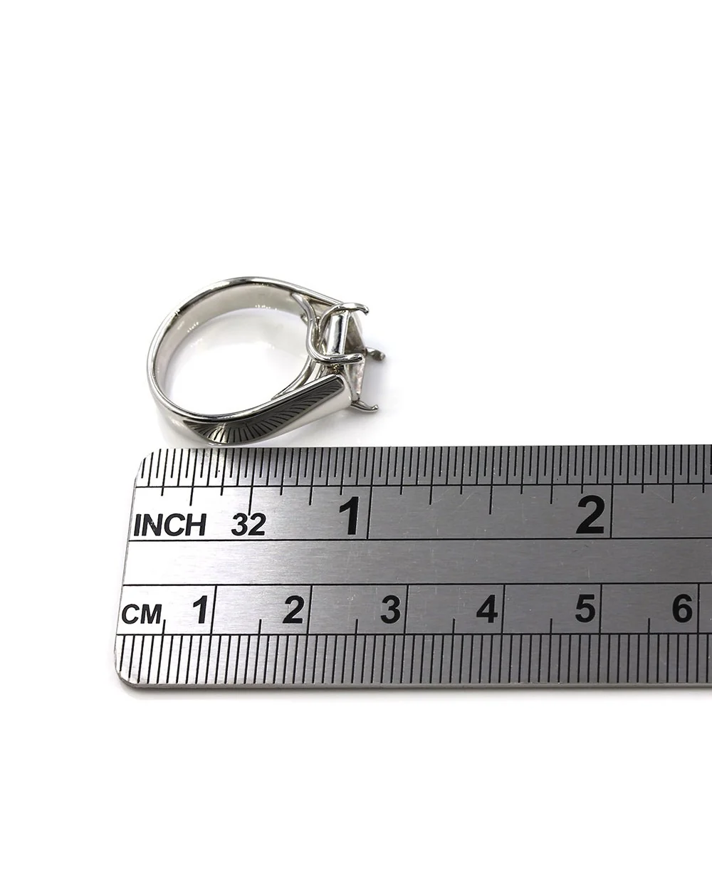 Solitaire Ring Mounting in Platinum - Image 3
