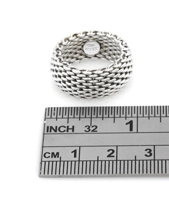 Sommerset Mesh Ring in Sterling Silver - Image 3