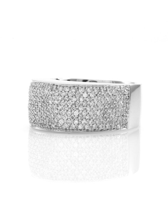 Sonia B 1.70ctw Micro Pave Diamond Ring in 14K White Gold - Image 2