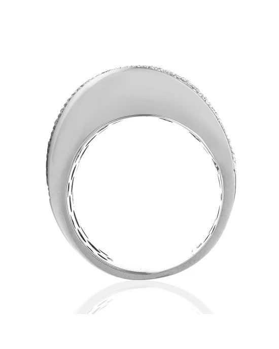 Sonia B 1.70ctw Micro Pave Diamond Ring in 14K White Gold - Image 4