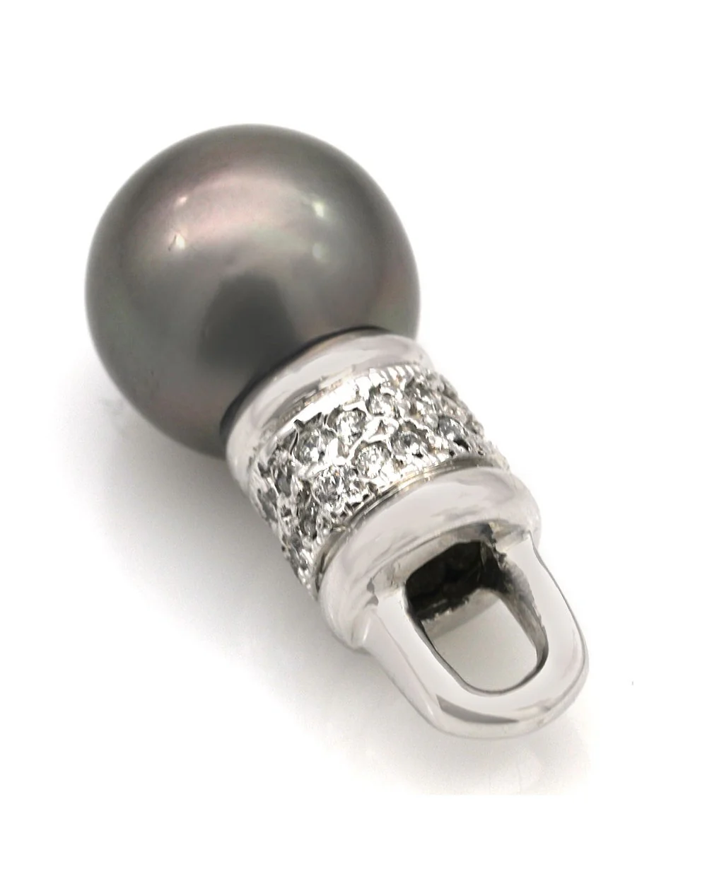 South Sea Pearl and Diamond Drop Pendant - Image 2