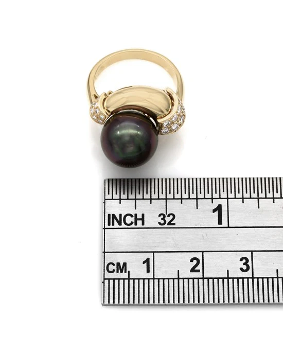South Sea Pearl and Diamond Ring - Image 3