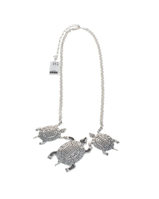 Southwestern Relios Roderick Tenorio Sterling Silver Turtles Necklace - Image 2