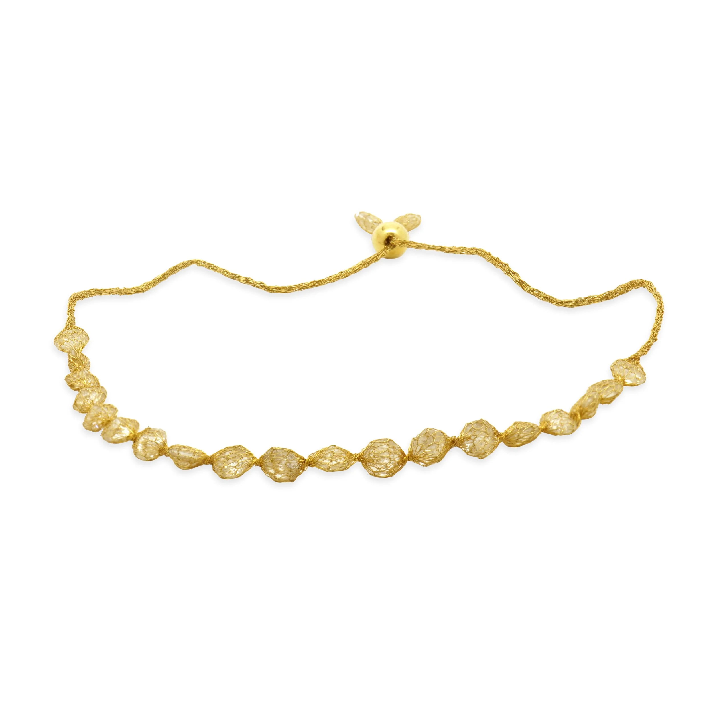 Splendido Oro 14 Karat Yellow Gold Bella Luca Crochet D’Tuscano Bollo - Image 2
